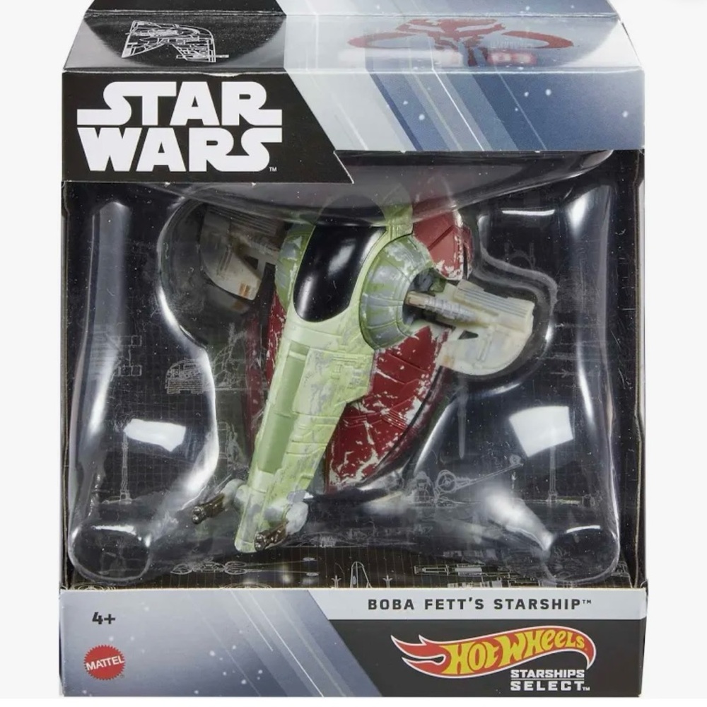 Mattel Hot Wheels Star Wars Boba Fett's Starship - Green and Red